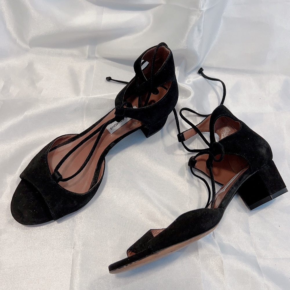 Tabitha Simons Suede Tallia Laceup Sandals